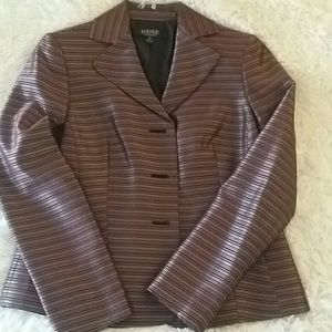 Kasper Jacket in red, grey & silver